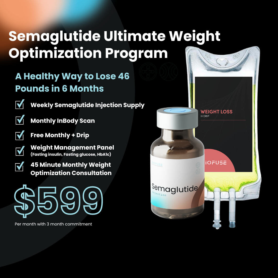 Promotional graphic for Weight program at Biofuse